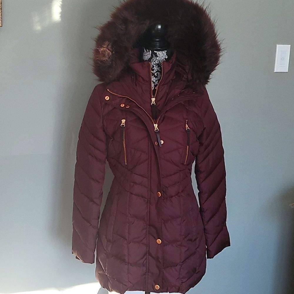 Mark new york S burgundy jacket